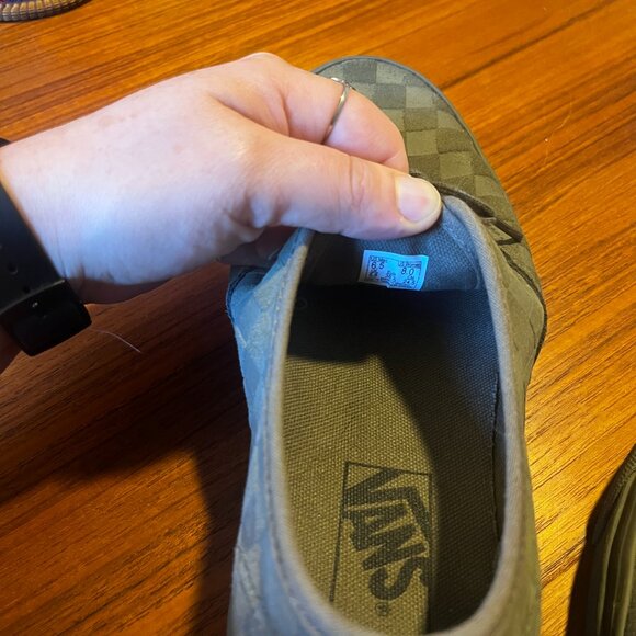 Vans Mono Checkerboard 'Olive' - Picture 7 of 8